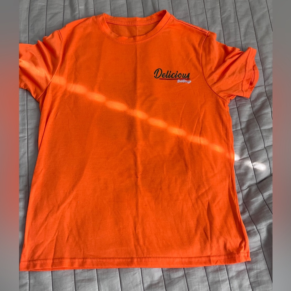 Orange multi color SHEIN shirt. Size Medium, Unisex, men’s, women.